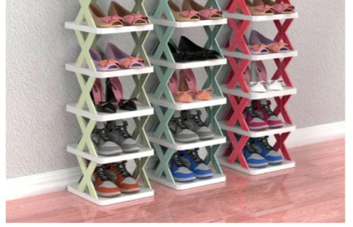 5Layers-New multi-functional household foldable shoe cabinet