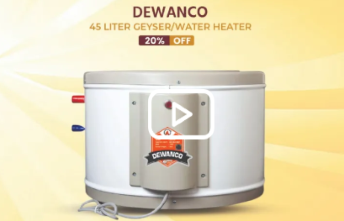 34% discount on DEWANCO 45 Liter Geyser/Water Heater