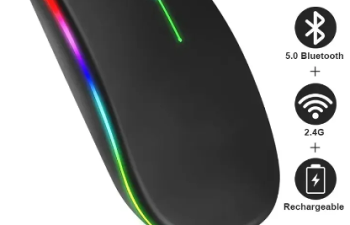 58% discount on Rechargeable Optical Mouse, Wireless Computer Gamer 2.4GHz Mouse